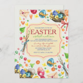 シンボルや象徴オブイースター招待状 招待状 (正面/裏面)
