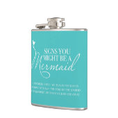 シンボルや象徴ズマーメイドターコイズブルー フラスク (左)