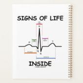 シンボルや象徴ズ・オブ・ライフ・インサイドEMT Medical Heartbeat Umoris プランナー手帳 (裏面)