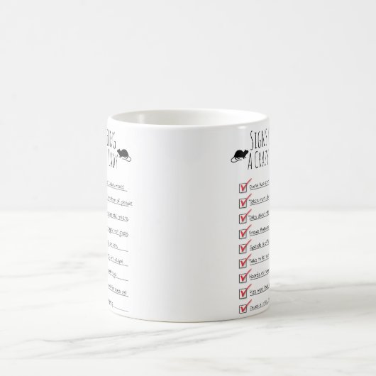 シンボルや象徴熱狂する,ネズミの女の子 コーヒーマグカップ (中央)