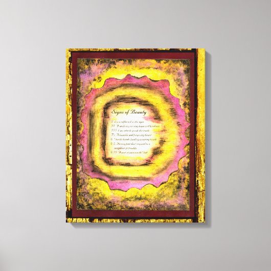 シンボルや象徴美しい キャンバスプリント (正面)