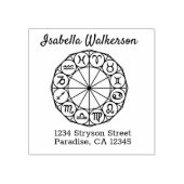 シンボルや象徴〔占星術の〕十二宮図占星術星占い ラバースタンプ (インプリント)