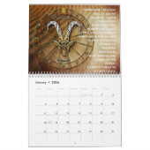 シンボルや象徴〔占星術の〕十二宮図 カレンダー (1月 2026)