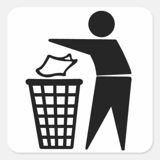 シンボルを置き換えない スクエアシール (正面)