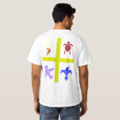 シンボルアステカスケートボード Tシャツ (裏面フル)