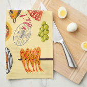 シンボルスペインの旅行愛好家 キッチンタオル (四つ折り)