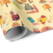 シンボルスペインの旅行愛好家 ラッピングペーパー (ロールコーナー)