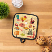 シンボルスペインの旅行愛好家 鍋敷き (トップダウン)