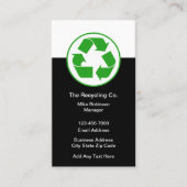 シンボルテーマ名刺のリサイクル 名刺 (正面)