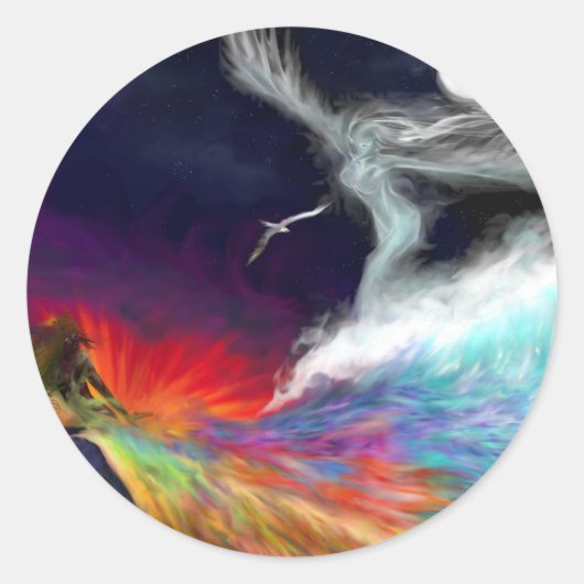 シンボルフローステッカー ラウンドシール (正面)