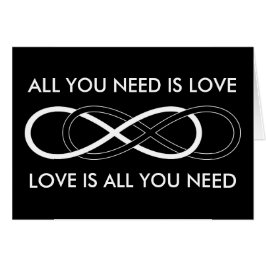 シンボル二重インフィニティ – 白黒