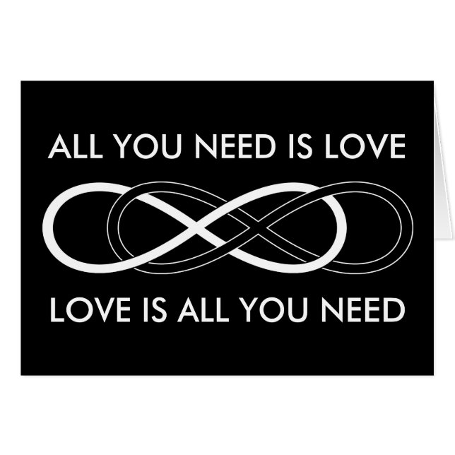 シンボル二重インフィニティ – 白黒 (正面横)