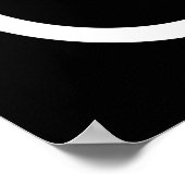 シンボル二重インフィニティ – 白黒 ポスター (角)