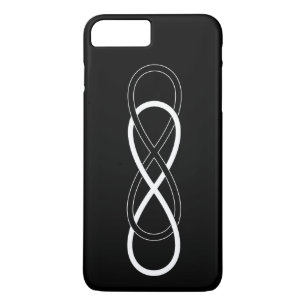 シンボル二重インフィニティ – 白黒 iPhone 8 PLUS/7 PLUSケース