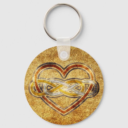 シンボル二重無限大ハートBiColor キーホルダー (正面)