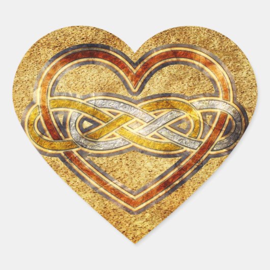 シンボル二重無限大ハートBiColor ハートシール (正面)