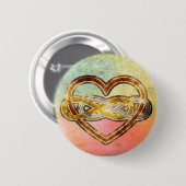 シンボル二重無限大ハートBiColor 缶バッジ (正面&裏面)