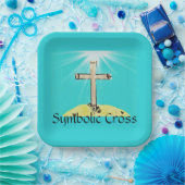 シンボル交差 ペーパープレート (パーティー)