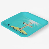 シンボル交差 ペーパープレート (傾斜あり)