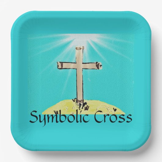 シンボル交差 ペーパープレート (正面)