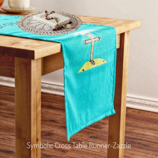 シンボル交差 ミディアムテーブルランナー