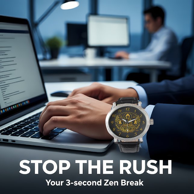 シンボル仏の自然要素 腕時計 (クリエイターアップロード済み)