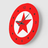 シンボル/アイコン – DOT STAR +アイディア ラージ壁時計 (傾斜)