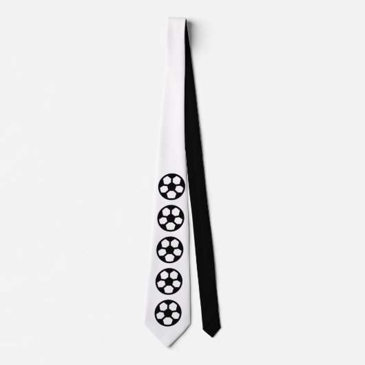 シンボル – サッカーボール+あなたのアイディア ネクタイ (正面)