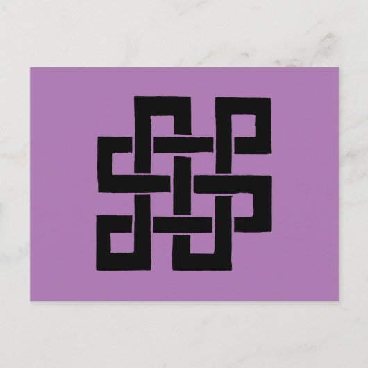 シンボル：苗手宝結び ポストカード (正面)