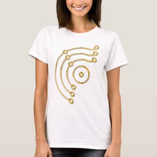 シンボルRUNA /金ゴールド Tシャツ (正面)