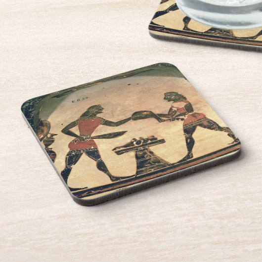 シンポジウムのために食糧準備している使用人詳細frを コースター (左側)