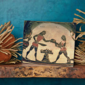 シンポジウムの準備をする召使たち詳細 フォトプラーク (側面)