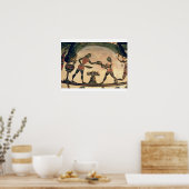 シンポジウムの準備をする召使たち詳細 ポスター (キッチン)