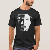シンメトリーの破綻:角度の間の顔 Tシャツ (正面)