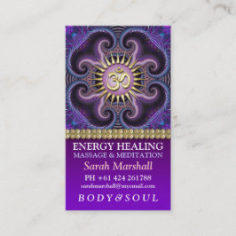 シンメトリーOMヨガメディテーションビジネスカード 名刺