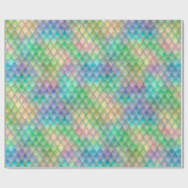 シンメルパステルレインボー&グリッタードラはかりで測ゴン ラッピングペーパー (フラット)