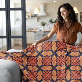 シンメ鮮やかル芸術的 フリースブランケット