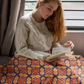 シンメ鮮やかル芸術的 フリースブランケット