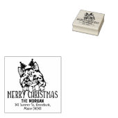 シンリックキャット差出人住所クリスマス ラバースタンプ (押印)