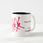 シン最高のクロスケートで滑るコーチマグ-赤唐草 ツートーンマグカップ (正面右)