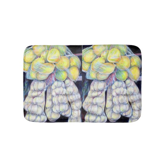 シン疑問に思ガポール・ウェット・マーケット バスマット (正面)