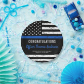 シン素朴ブルーライン警察卒業パーティー ペーパープレート (パーティー)