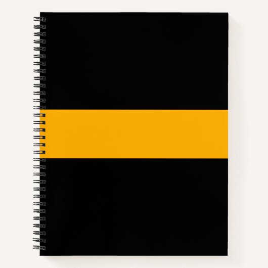 シン金ゴールドラインディスパッチノートブック8.5インチx 11インチ ノートブック (正面)