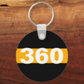 シン金ゴールドラインパーソナライズされたディスパッチャのキーチェーン キーホルダー (正面)