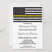 シン金ゴールドライン警察ディスパッチャ退職パーティー 招待状 (正面)