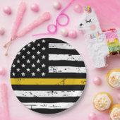 シン金ゴールドライン911警察ディスパッチャパーティー ペーパープレート (パーティー)