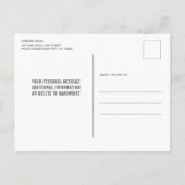 シン金ゴールドライン911警察ディスパッチャ退職 案内ポストカード (裏面)