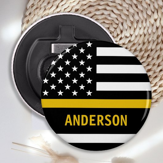 シン金ゴールド線モダン911パーソナライズされたディスパッチャ 栓抜き