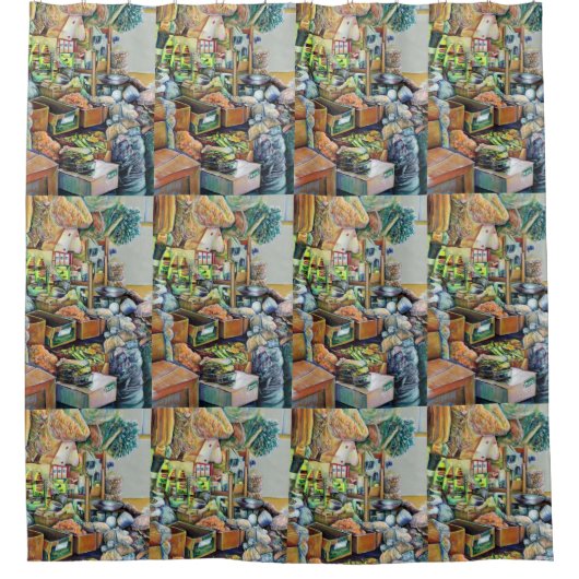 シン魅力的ガポ素晴らしール鉄火センター シャワーカーテン (正面)