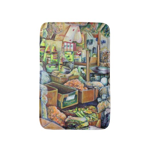 シン魅力的ガポ素晴らしール鉄火センター バスマット (正面縦)